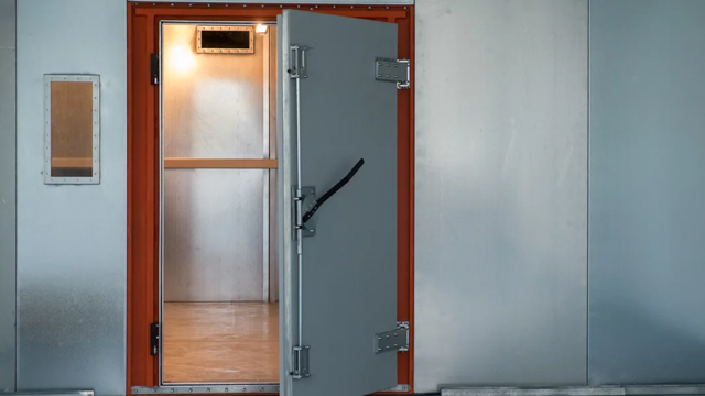 Drzwi skrzydłowe do klatek faradaya